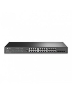 TP-LINK PUERTOS GIGABIT,24 PUERTOS RJ45 GIGABIT Y 4 RANURAS SFP GIGABIT PROPORCIONAN CONEXIONES DE ALTA VELOCIDAD,INTEGRADO EN O