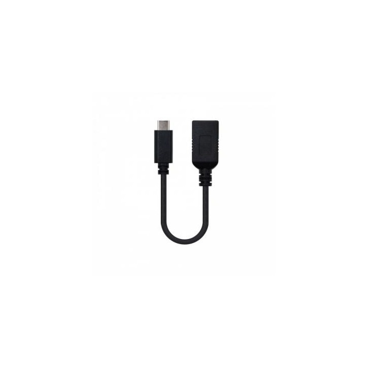 Nanocable USB 3.1, 0.15m cable USB 0,15 m USB 3.2 Gen 2 (3.1 Gen 2) USB A USB C Negro