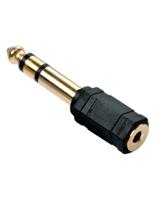 Lindy 35620 cambiador de género para cable 6.3mm 3.5mm Negro