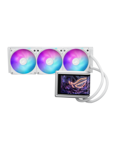 SISTEMA DE REFRIGERACION LIQUIDA ASUS PARA CPU ROG RYUO IV 360 ARGB WHITE EDITION,PANTALLA AMOLED