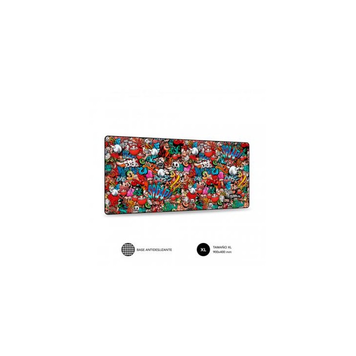 SUBBLIM Alfombrilla Ratón Graffiti XL Mouse Pad
