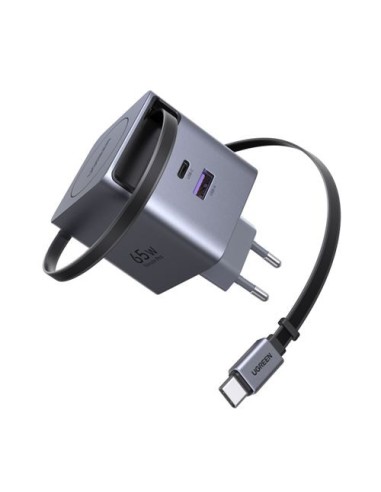 UGREEN 65W GAN FAST CHARGER WITH RETRACTABLE CABLE