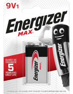 Energizer Max 9V Batería de un solo uso Alcalino