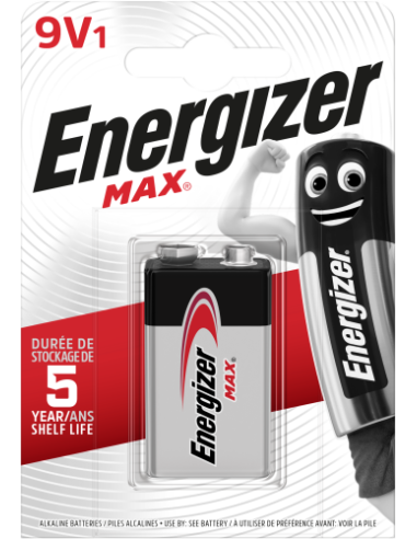 Energizer Max 9V Batería de un solo uso Alcalino