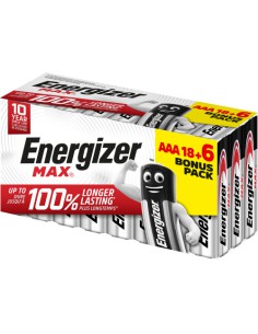 CAJA 18+6 PILAS ALKALINAS MAX TIPO LR03 (AAA) ENERGIZER E303513204