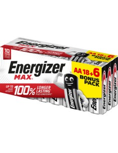 CAJA 18+6 PILAS ALKALINAS MAX TIPO LR6 (AA) ENERGIZER E303513106
