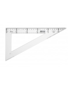 CARTABON TRANSPARENTE EN PLASTICO INYECTADO GRADUADO Y BISELADO 30 CM. FAIBO 41330