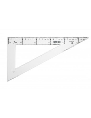 CARTABON TRANSPARENTE EN PLASTICO INYECTADO GRADUADO Y BISELADO 30 CM. FAIBO 41330