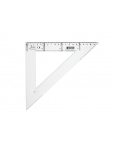 ESCUADRA TRANSPARENTE EN PLASTICO INYECTADO GRADUADO Y BISELADO 30 CM. FAIBO 41230