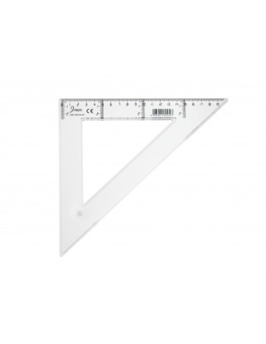 ESCUADRA TRANSPARENTE EN PLASTICO INYECTADO GRADUADO Y BISELADO 30 CM. FAIBO 41230