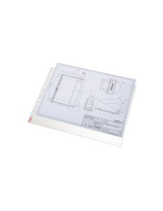 BOLSA 10 FUNDAS MULTITALADRO APERTURA SUPERIOR FORMATO A3 APAISADO 80 MICRAS PP TRANSPARENTE ESSELTE 47182