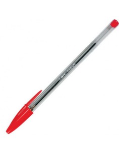 BOLIGRAFO CRISTAL CUERPO TRANSPARENTE TRAZO 0,4 MM. COLOR ROJO BIC 8373619