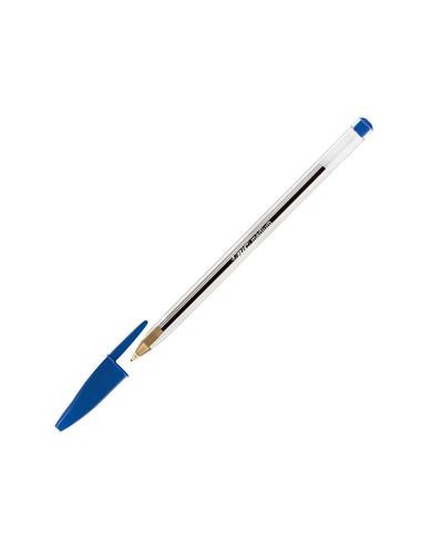 BOLIGRAFO CRISTAL CUERPO TRANSPARENTE TRAZO 0,4 MM. COLOR AZUL BIC 8373609