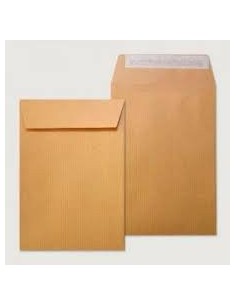 CAJA 1000 BOLSAS SALARIOS (100X145) KRAFT 70 GRS. AUTOSAM AUTOADHESIVO CON TIRA DE SILICONA SAM 140700