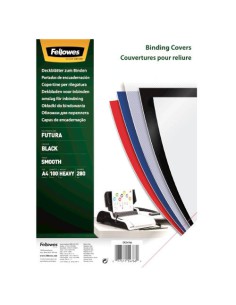 PACK 100 PORTADAS POLIPROPILENO A4 300 MICRAS AZUL FELLOWES 5476902