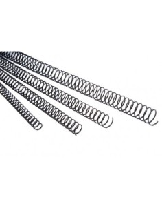 PACK 100 ESPIRALES METALICAS 12 MM. NEGRO FELLOWES 5110401
