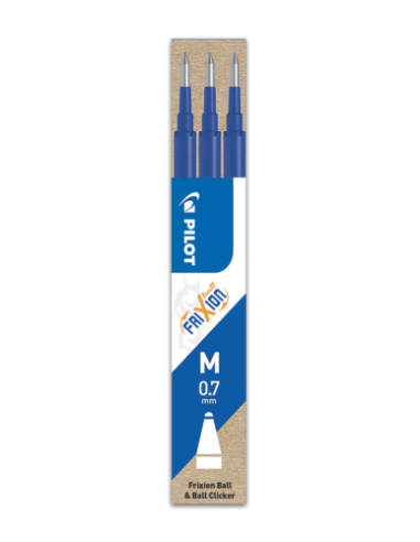 PACK 3 RECAMBIOS FRIXION AZUL PILOT BLS-FR7-L-S3