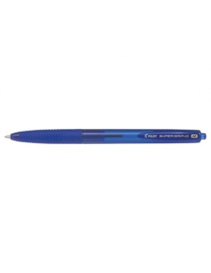 Pilot Super Grip G Azul Bolígrafo de punta retráctil con pulsador Medio