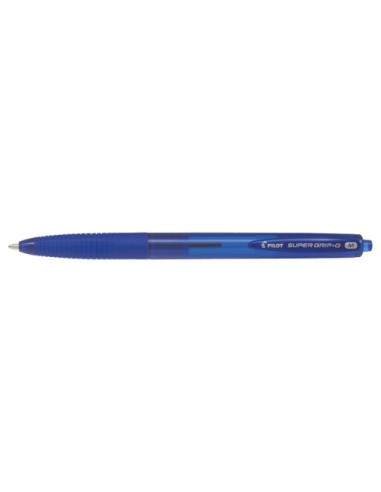 Pilot Super Grip G Azul Bolígrafo de punta retráctil con pulsador Medio