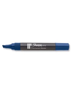 MARCADOR PERMANENTE W10 PUNTA BISELADA AZUL SHARPIE S0192695