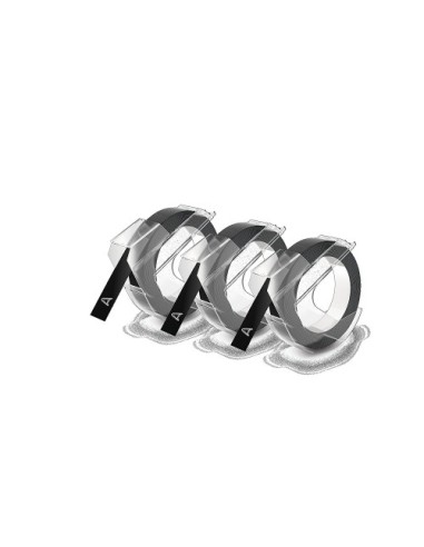 PACK 3 CINTAS ETIQUETA NEGRO 9MMX3M. DYMO S0847730