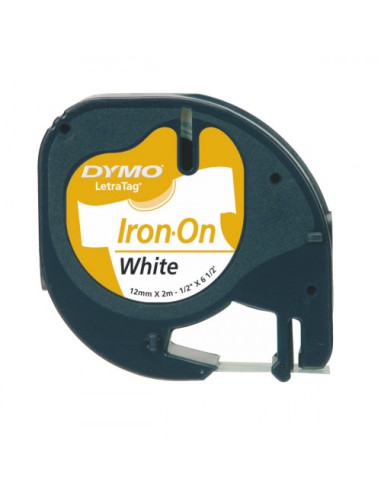 CINTA ROTULADORA LETRATAG ROPA 12MMX2M NEGRO/BLANCO DYMO S0718850