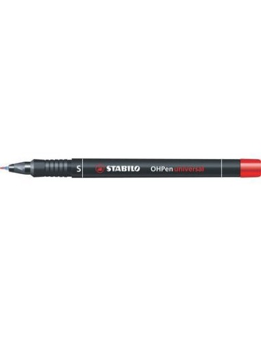 MARCADOR PERMANENTE PUNTA SUPERFINA OHPEN UNIVERSAL 0,4MM. ROJO STABILO 841/40
