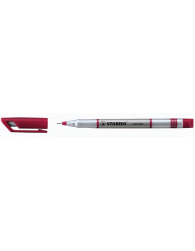 ROTULADOR SENSOR PUNTA FINA 0,3MM. ROJO STABILO 189/40