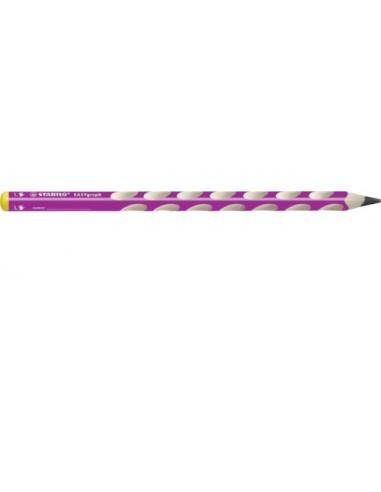 LAPIZ ERGONOMICO EASYGRAPH PARA ZURDOS HB 3,15MM. ROSA STABILO 321/01-HB-6
