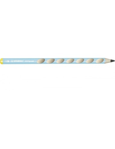 LAPIZ ERGONOMICO EASYGRAPH PARA ZURDOS HB 3,15MM. AZUL STABILO 321/02-HB-6