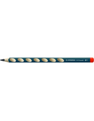 LAPIZ ERGONOMICO EASYGRAPH PARA DIESTROS HB 3,15MM. PETROLEO STABILO 322/HB