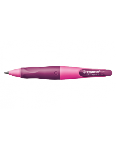 PORTAMINAS EASYERGO MINAS EXTRA GRUESAS 3,15MM. PARA DIESTROS ROSA STABILO B-46870-5
