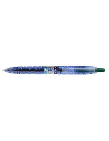 BOLIGRAFO B2P RETRACTIL VERDE PILOT BL-B2P-7-G-BG