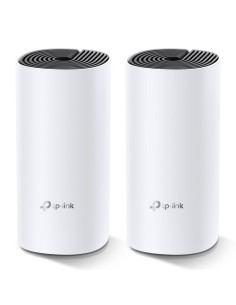 TP-LINK Deco M4(2-pack) router inalámbrico Doble banda (2,4 GHz / 5 GHz) Gigabit Ethernet Negro, Blanco