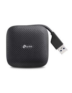 TP-LINK UH400 hub de interfaz USB 3.2 Gen 1 (3.1 Gen 1) Type-A 5000 Mbit/s Negro