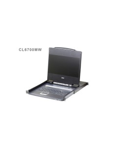 ATEN Consola LCD single rail (HDMI / DVI / VGA, USB)