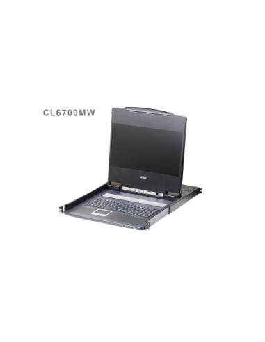 ATEN Consola LCD single rail (HDMI / DVI / VGA, USB)