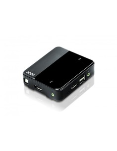 ATEN SWITCH KVM DISPLAYPORT/AUDIO USB DE 2 PUERTOS (COMPATIBLE CON 4K, CABLES INCLUIDOS) (CS782DP-AT)
