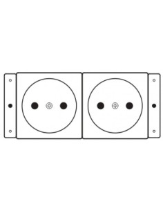 Kramer Electronics TS-2DE toma de corriente