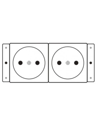 Kramer Electronics TS-2DE toma de corriente