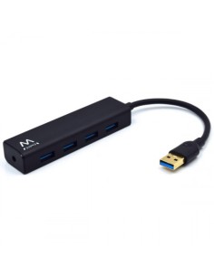 Ewent EW1136 hub de interfaz USB 3.2 Gen 1 (3.1 Gen 1) Type-A 480 Mbit/s Negro