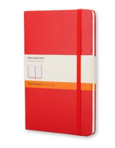 LIBRETA CLASICA TAPA DURA ROJA P (9X14CM) RAYADA MOLESKINE MM710R