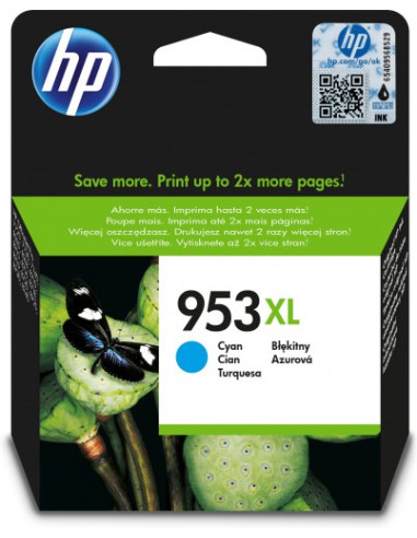 HP 953XL CARTUCHO DE TINTA HP953XL CIAN (F6U16AE)