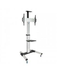 TooQ FS1870M-B signage display mount 94 cm (37") Negro, Plata