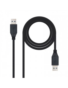 Nanocable 10.01.1002-BK cable USB 2 m USB 3.2 Gen 1 (3.1 Gen 1) USB A Negro