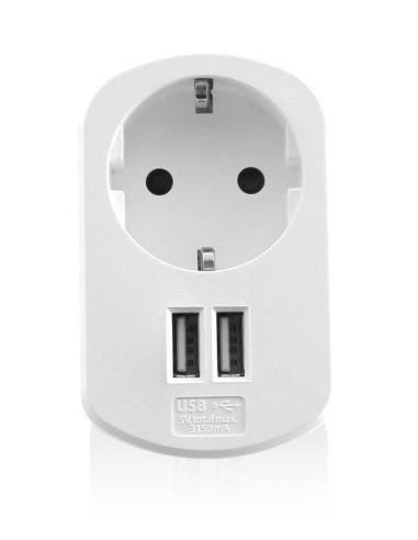 Ewent EW1211 cargador de dispositivo móvil Blanco Interior