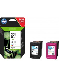 TINTA HP NEGRO HP301 PACK (NEGRO/TRICOLOR) N9J72AE
