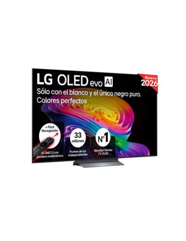 TV LG OLED 65" OLED65C66LB UHD 4K SMART WIFI WEBOS 26 IA 120HZ 4XHDMI 2XUSB ANTIRREFLEJOS PRO 98.9% MANDO ÚNICO