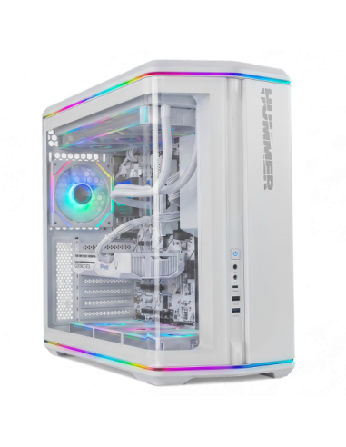 NOX Hummer Semitorre ATX cristal curvo ARGB Blnc