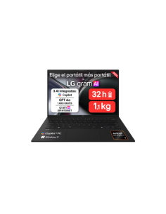 PORTATIL LG GRAM 14" 14Z95U, WINDOWS 11 HOME, RYZEN AI 7 450, 32 GB RAM, 512 GB SSD, PANTALLA IPS (1920*1200)